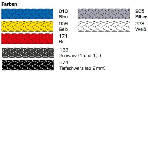 Liros D-Pro Farben - seile Tauwerk - seileundmeer-de
