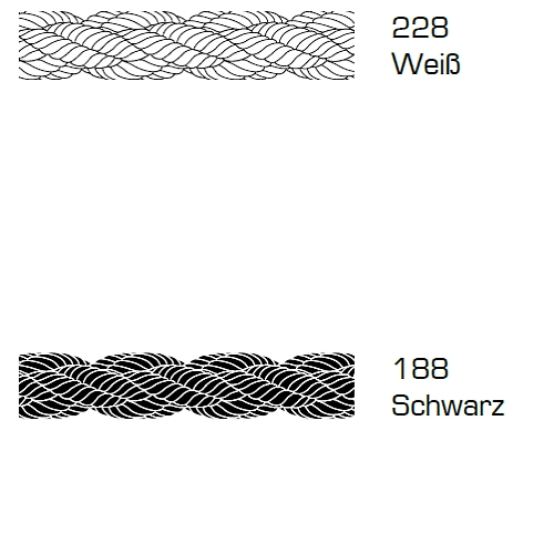 schwarz schwimmfähig LIROS Squareline-PP m/2,00€ Festmacher 16 mm 